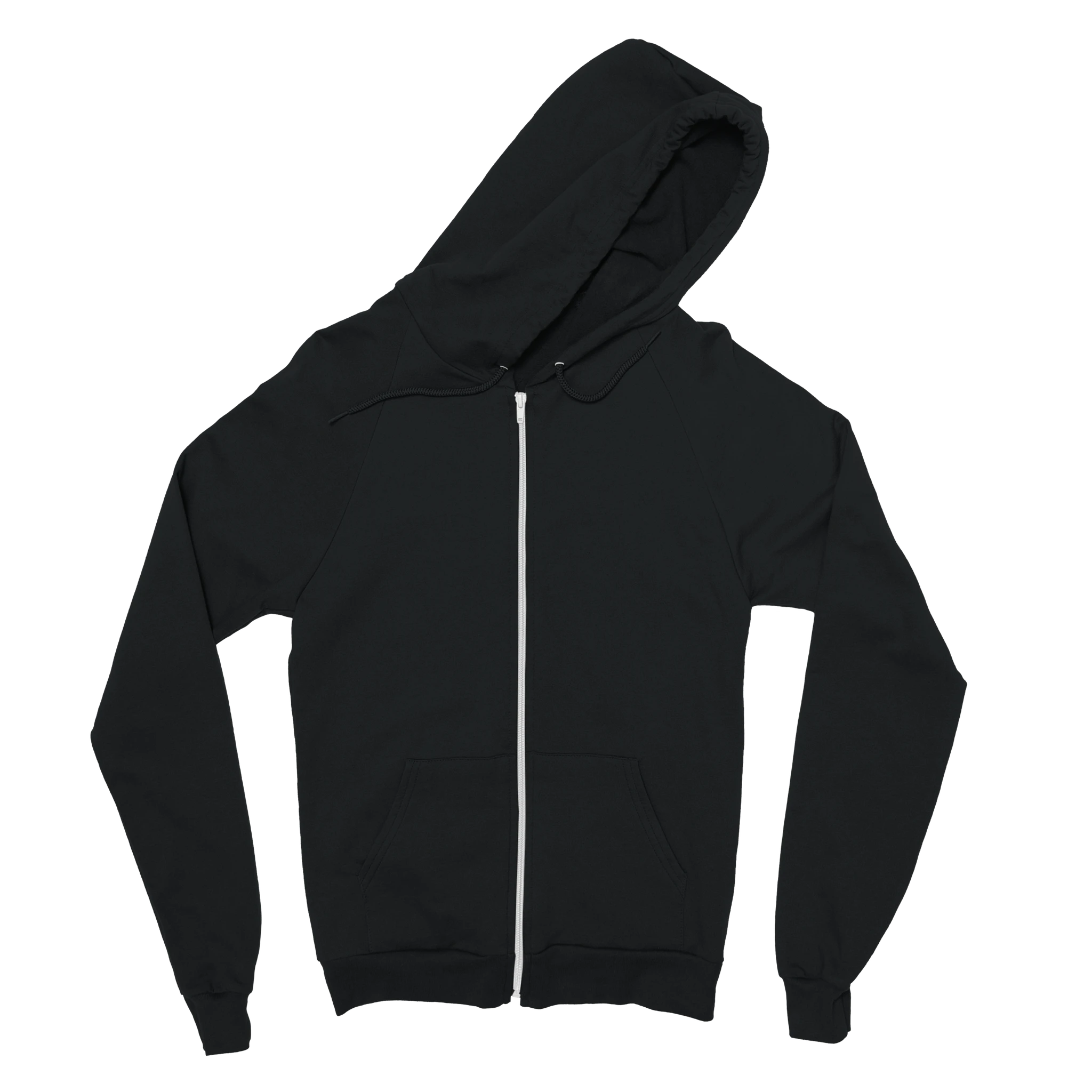 Schwarze Unisex Bio-Sweatjacke mit Kapuze und Reißverschluss. Auf der Rückseite befindet sich ein großer Vintage-Print „Werdenfelser Land“ mit einer Berghütte vor der Alpenkulisse von Garmisch-Partenkirchen sowie dem Schriftzug „Wo die Berge Heimat sind“. Nachhaltige Kapuzenjacke für Natur-, Wander- und Bergliebhaber.
