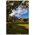 Alpenländliche Idylle bei Mittenwald, herbstliche Natur, Heuhütten, Bergblick, Christina Bauer Photos