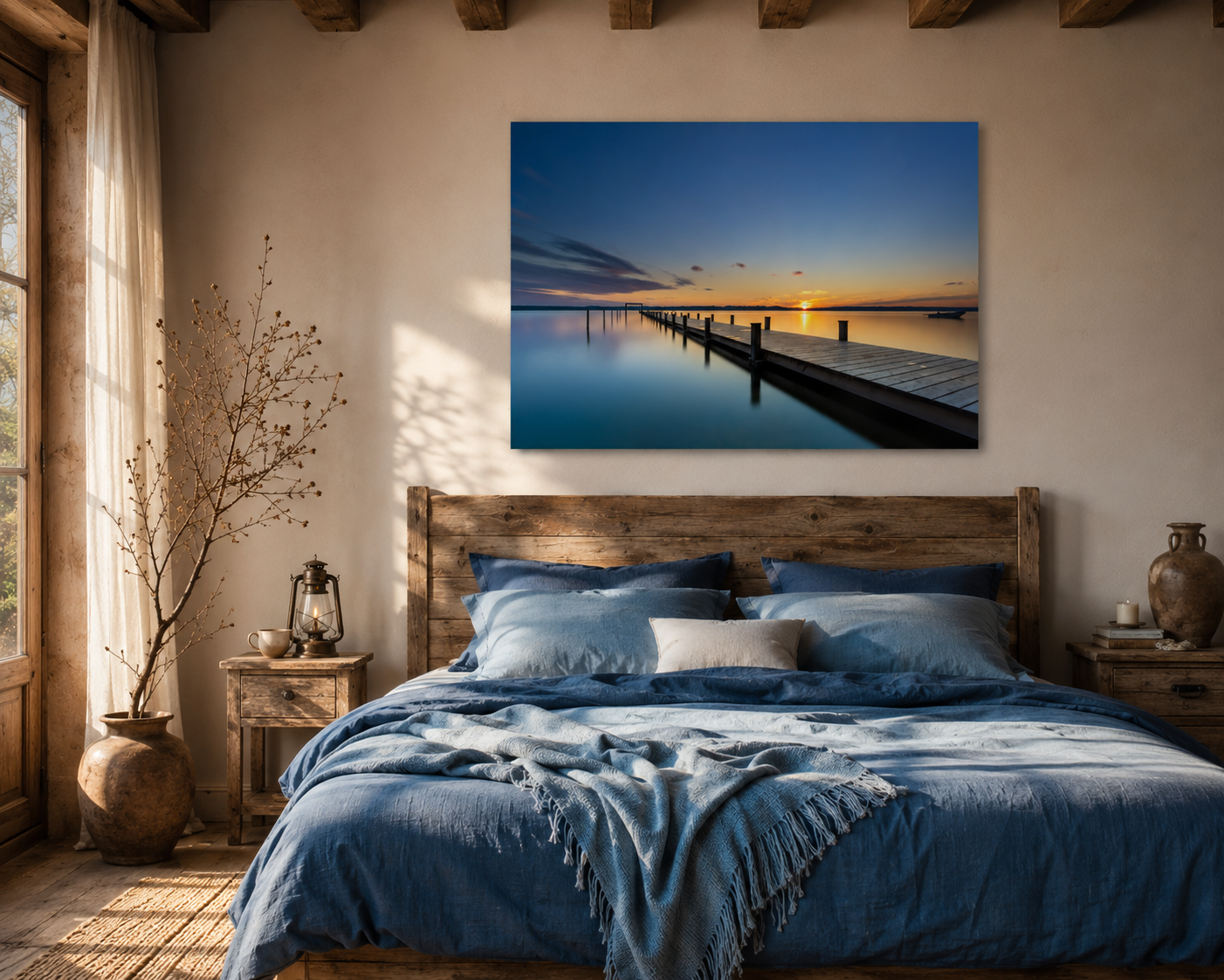 Starnberger See – Licht am Steg | Premium Matt Poster
